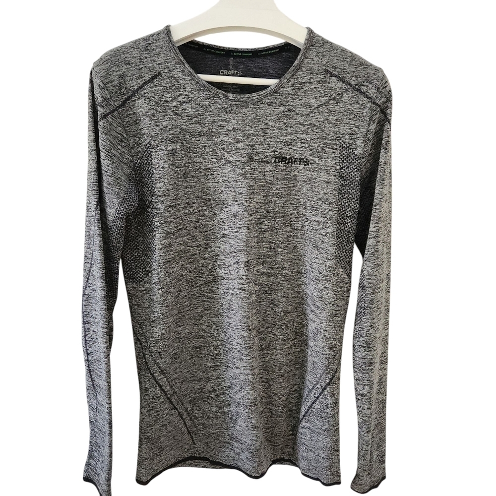 CRAFT Active Comfort Men's Long-Sleeved Thermal Underwear running gray medium
